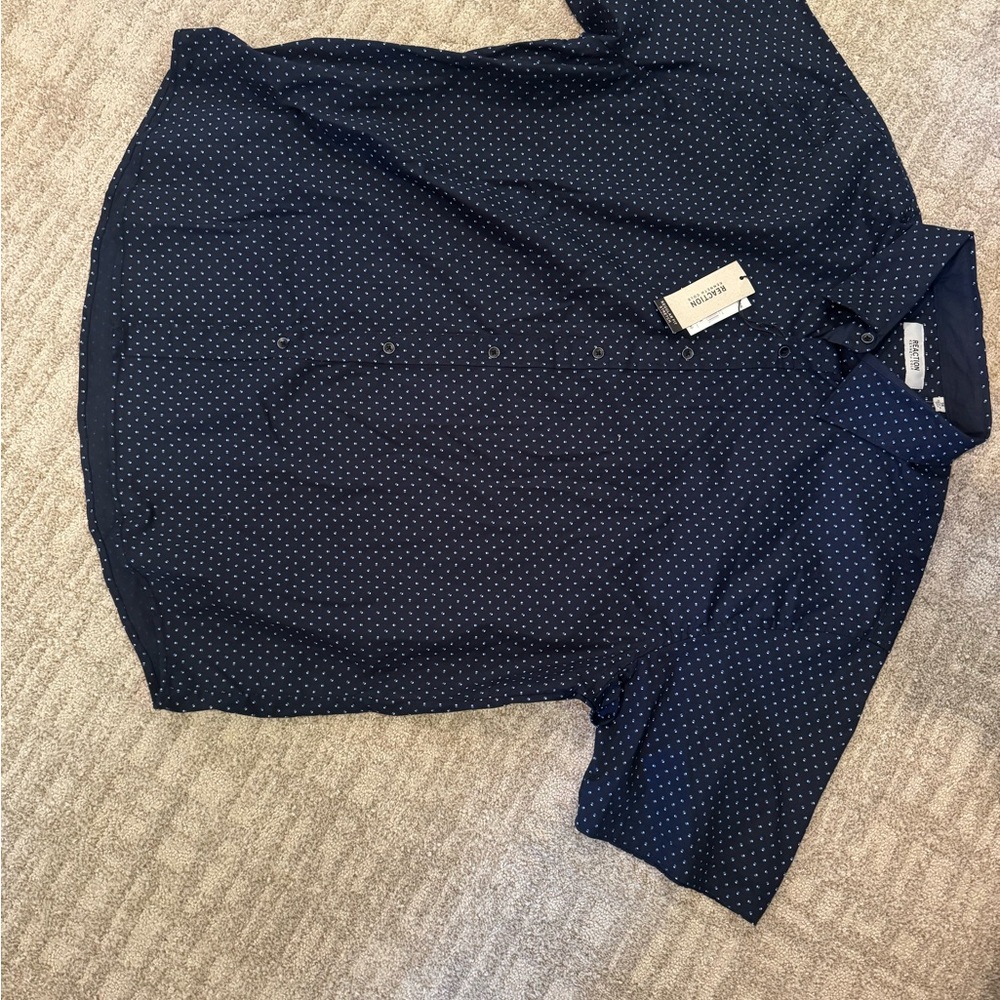 Kenneth Cole Reaction Navy Button up 3xl